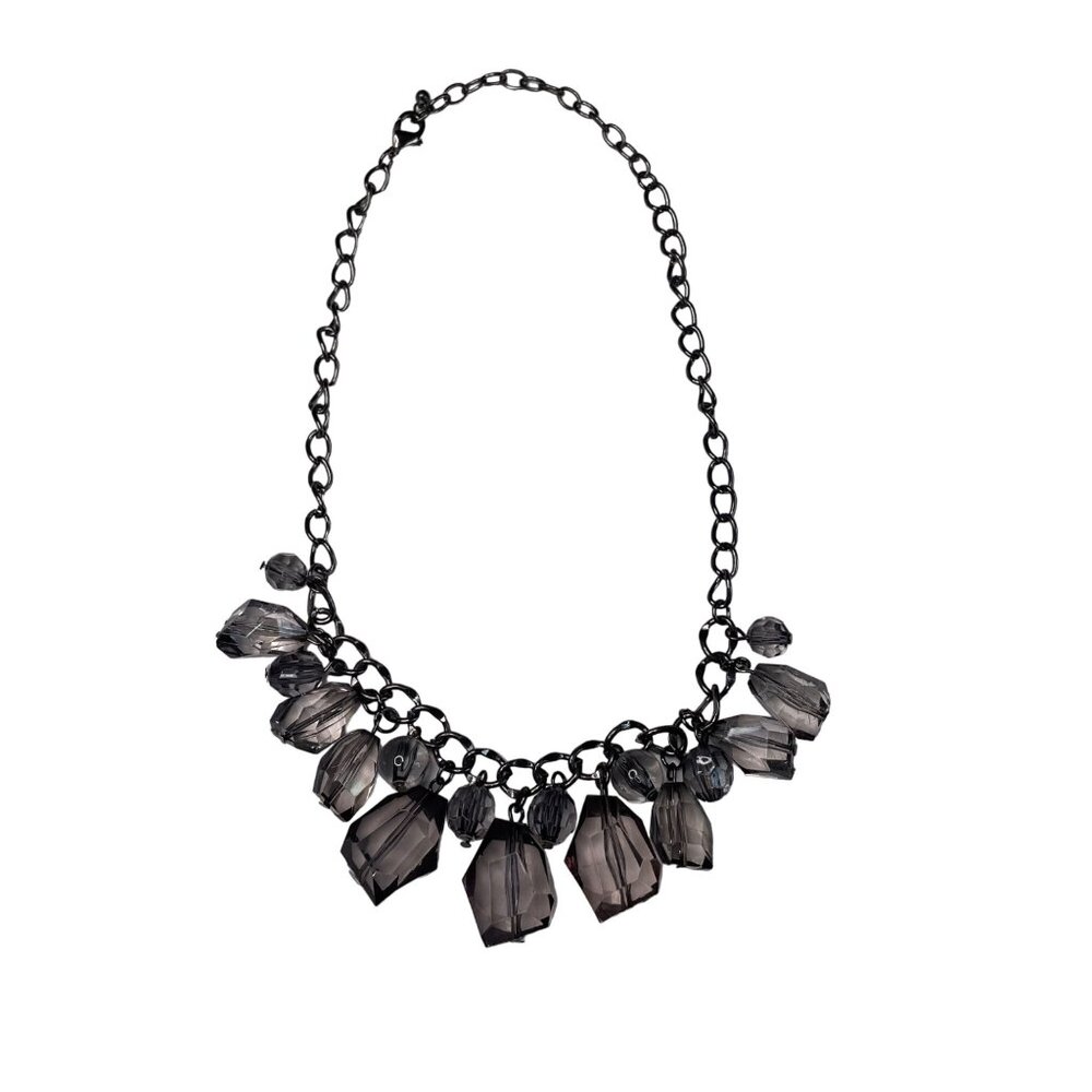 Paparazzi Chunky Dark Bead Necklace Statement Piece Costume Jewelry u